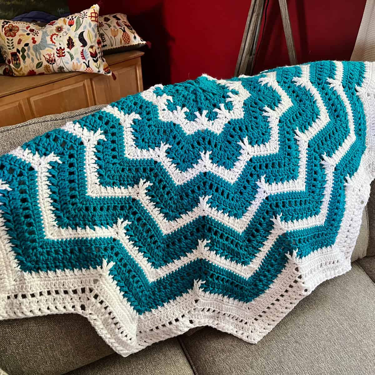 Easy Crochet Snowflake Throw Pattern