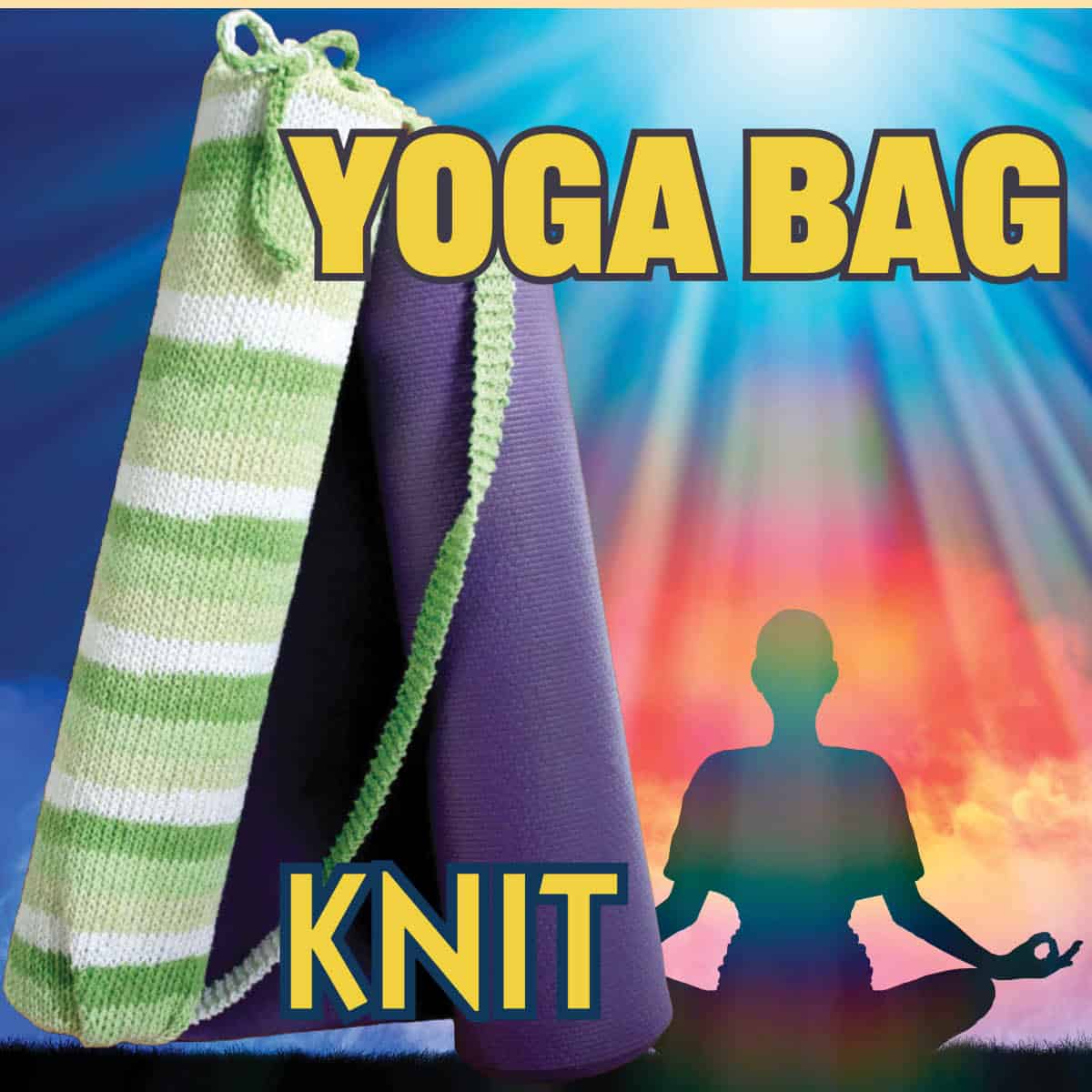 Knit Yoga Bag Pattern with Tutorial