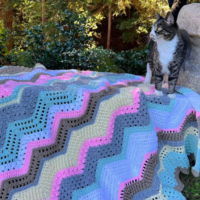 Crochet Dice Game Stitch Sampler Blanket