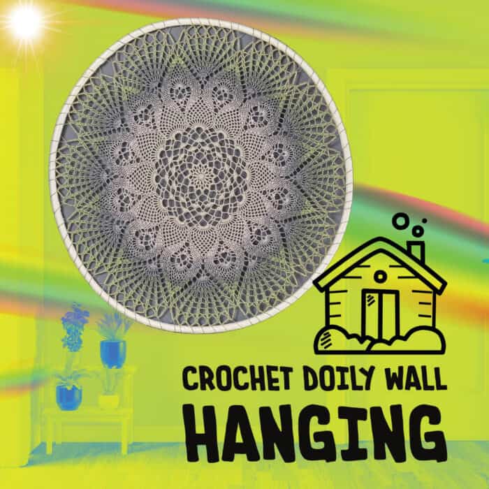 Crochet Doily Wall Hanging Pattern with Hoop