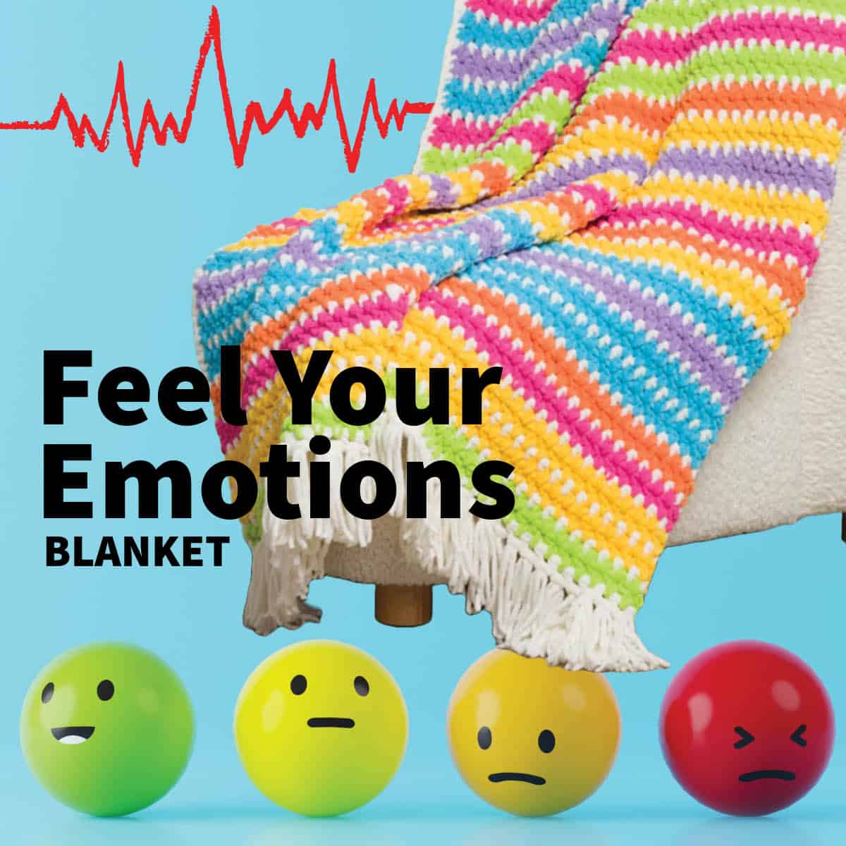 Feel Your Emotions Crochet Blanket