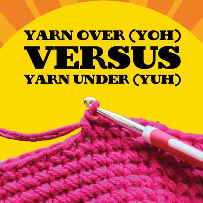 Yarn Over VS Yarn Under Crochet Stitch Comparison
