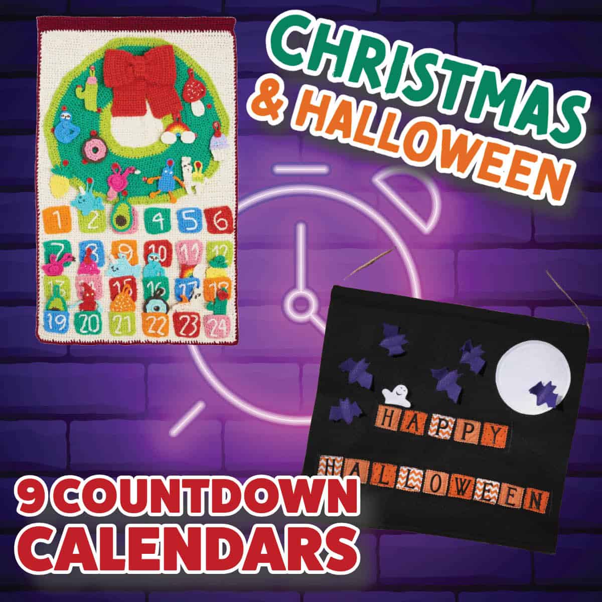 9 Advent and Countdown Calendar Knit, Crochet and Sewing Patterns