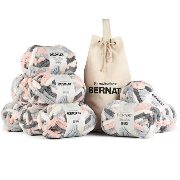 Bernat Blanket Big 8 Pack with Canvas Bag