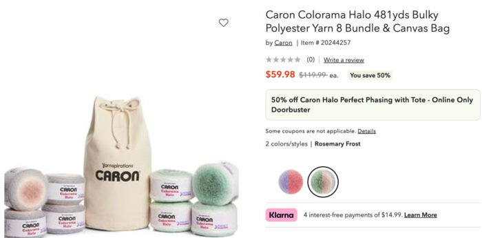 Caron Colorama Halo Kits with JOANN Fabrics and Crafts