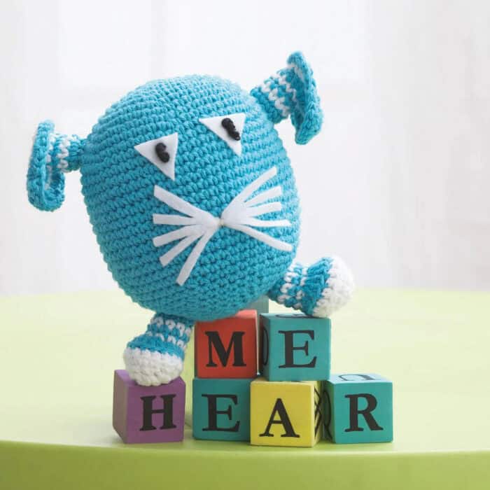 Crochet Blue Stuffie Monster Pattern