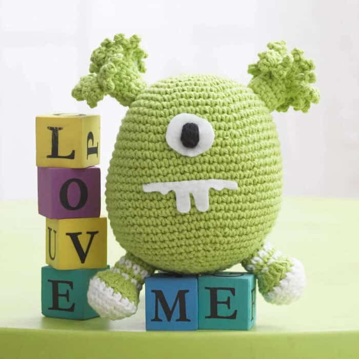 Crochet Green Monster Stuffie Pattern