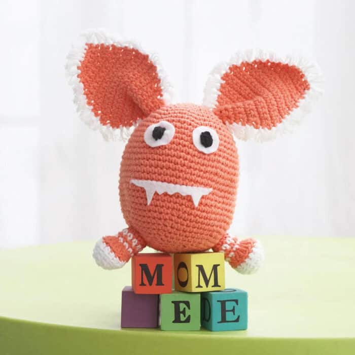 Crochet Orange Monster Stuffie Pattern