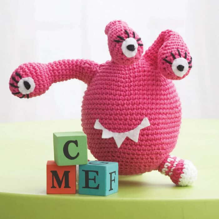 Crochet Pink Stuffie Monster Pattern