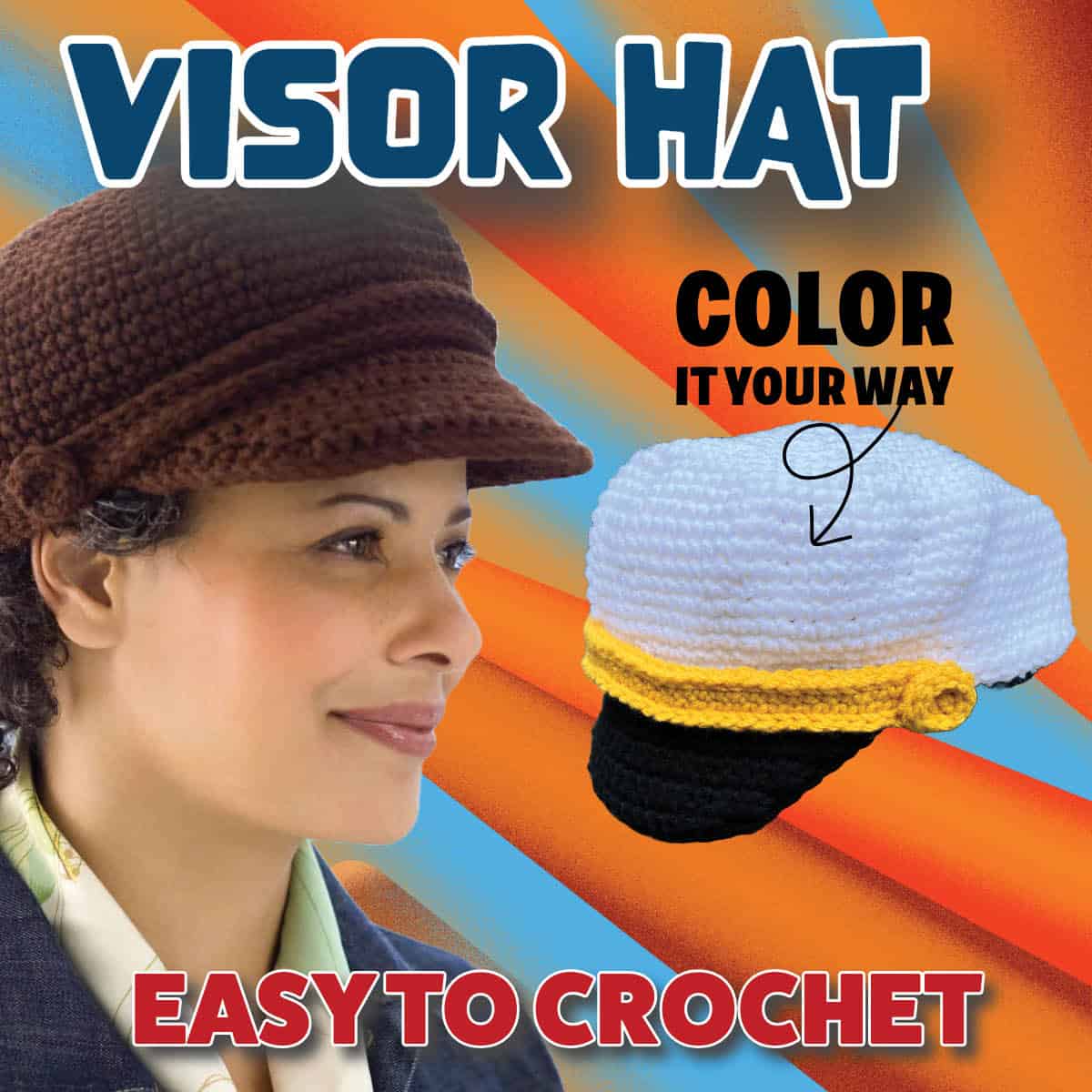 Easy Crochet Visor Hat Pattern
