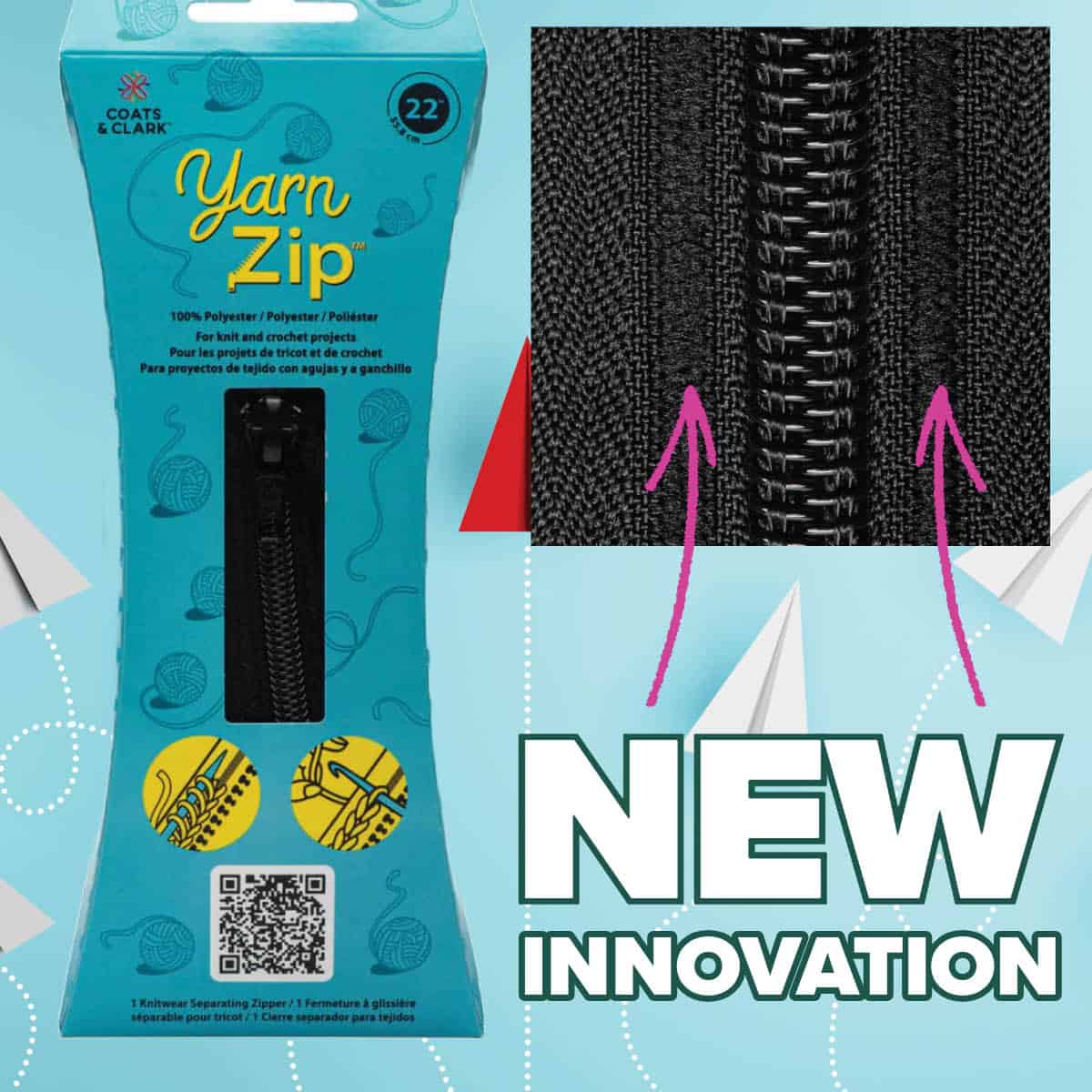 New Yarn Zip Product by Coats & Clark