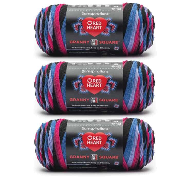 Red Heart All In One Granny Square Amazon 3 Pack Yarn