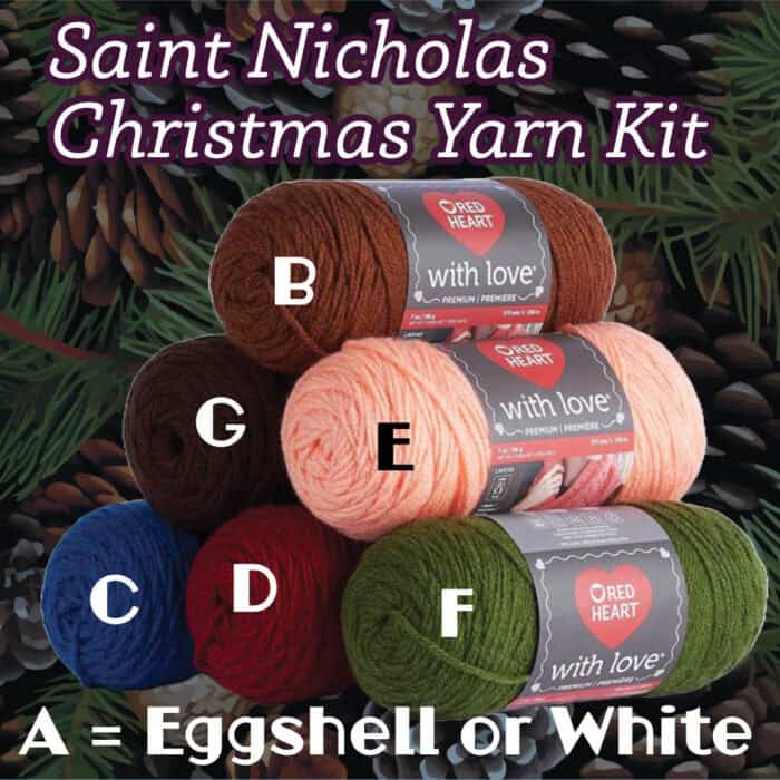 Saint Nicholas Christmas Yarn Kit