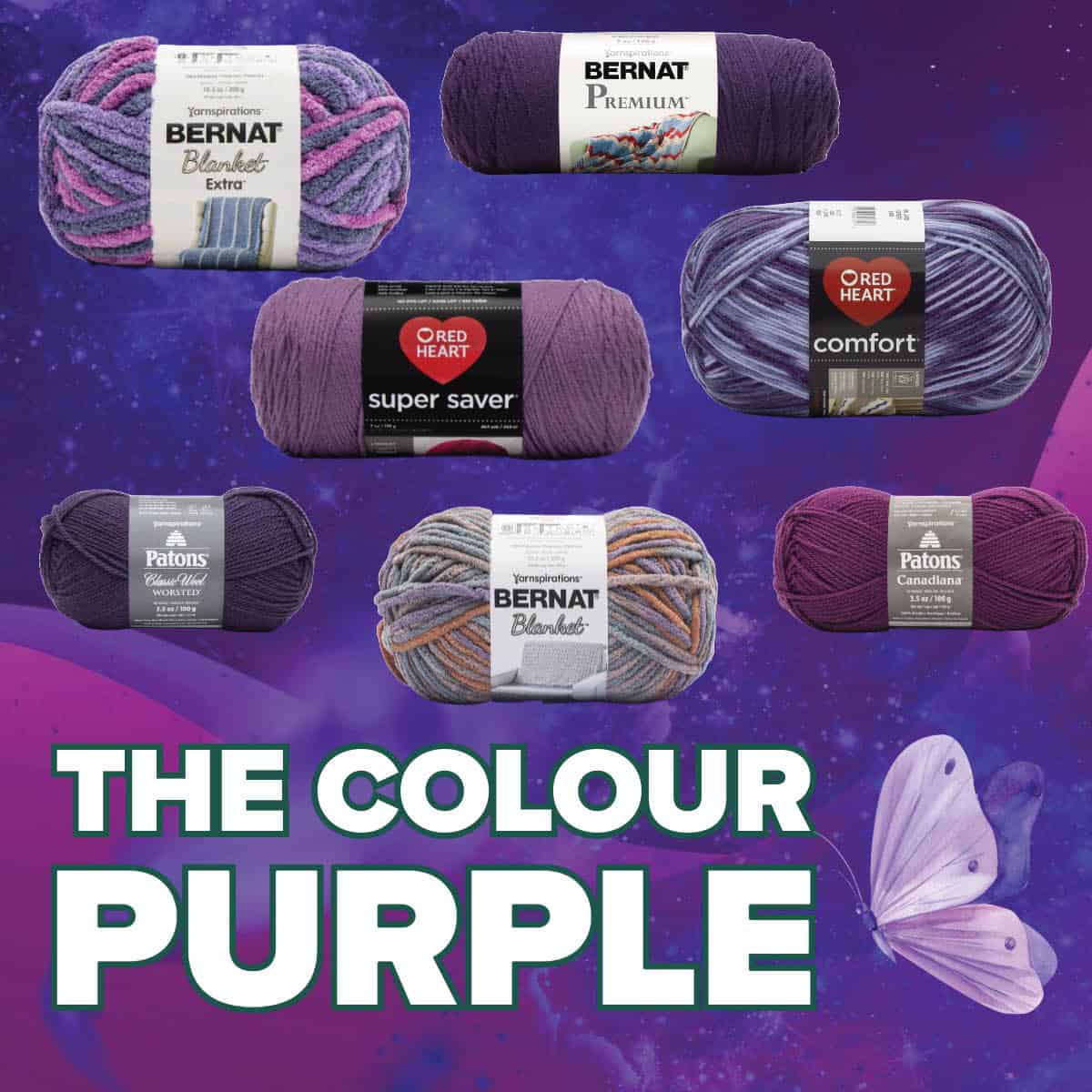 The Colour Purple Yarn Choices
