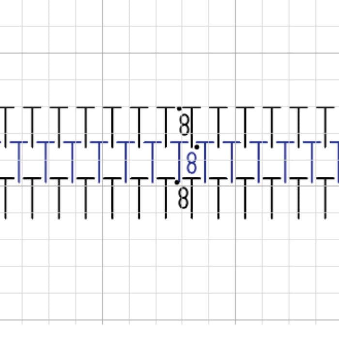 This is Half Double Crochet Diagram Between Half Double Crochet