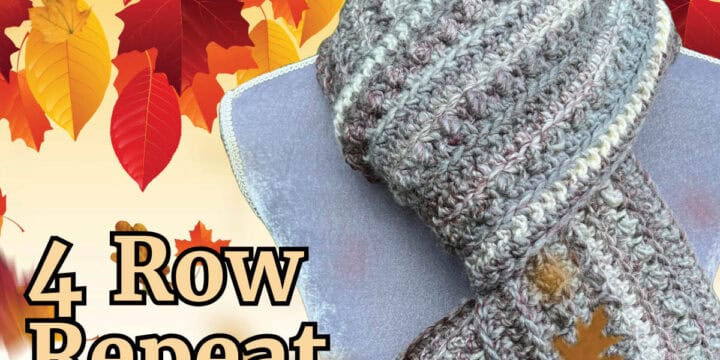 4 Row Easy Repeating Scarf Pattern by Daisy Farm Crafts