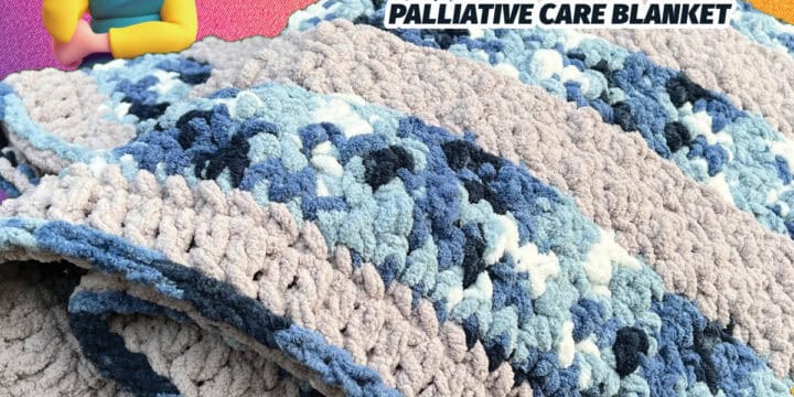 Crochet Griddle Stitch Palliative Care Blanket Pattern by Mikey