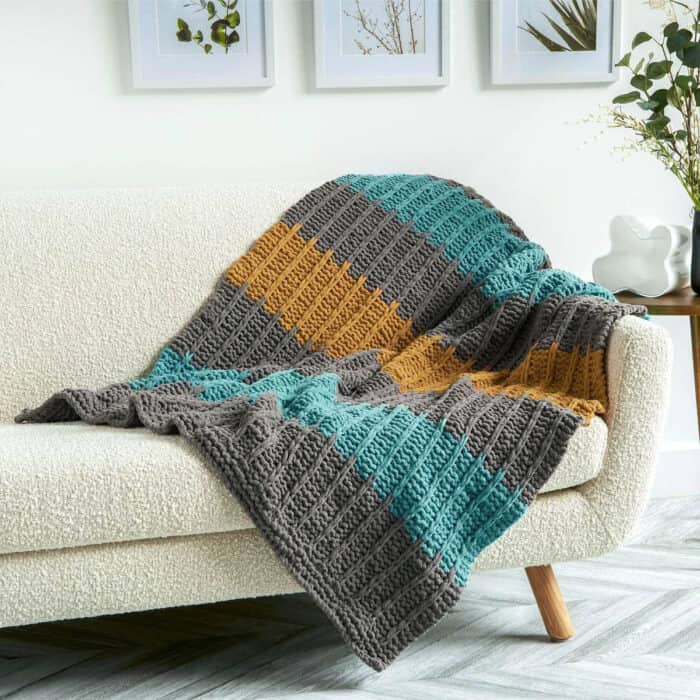 Knit Soothing Slip Stitching Blanket Pattern