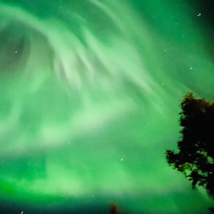 Camp Maranatha, Alaska District Church of the Nazarene - Northern Lights Over the Lake