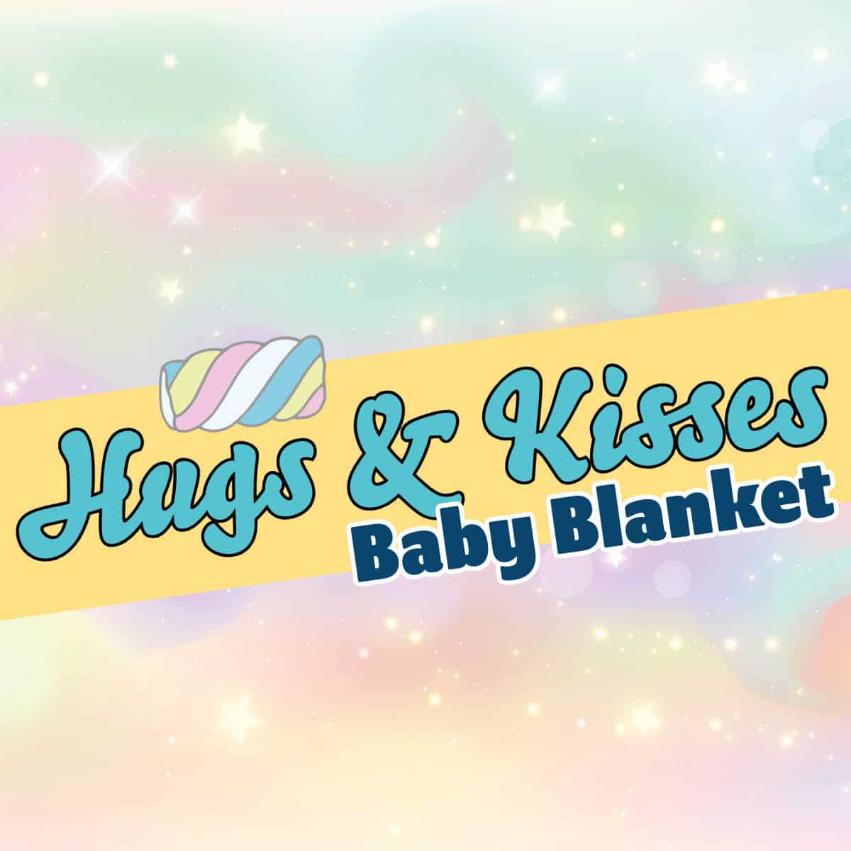 Candy Hearts Hugs and Kisses Crochet Blanket Pattern