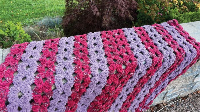 Crochet Arcade Stitch Flat Out Blanket