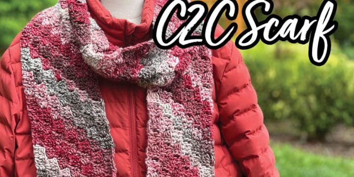 Crochet Easy C2C Scarf Pattern