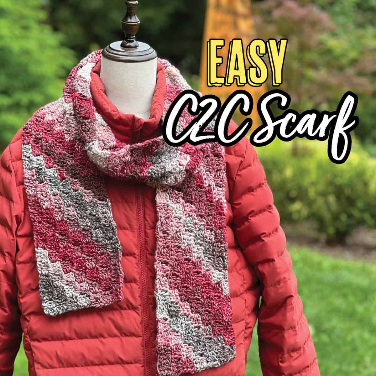 Crochet Easy C2C Scarf Pattern