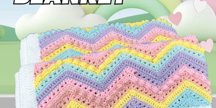 Crochet Hugs and Kisses New Candy Hearts Blanket Pattern