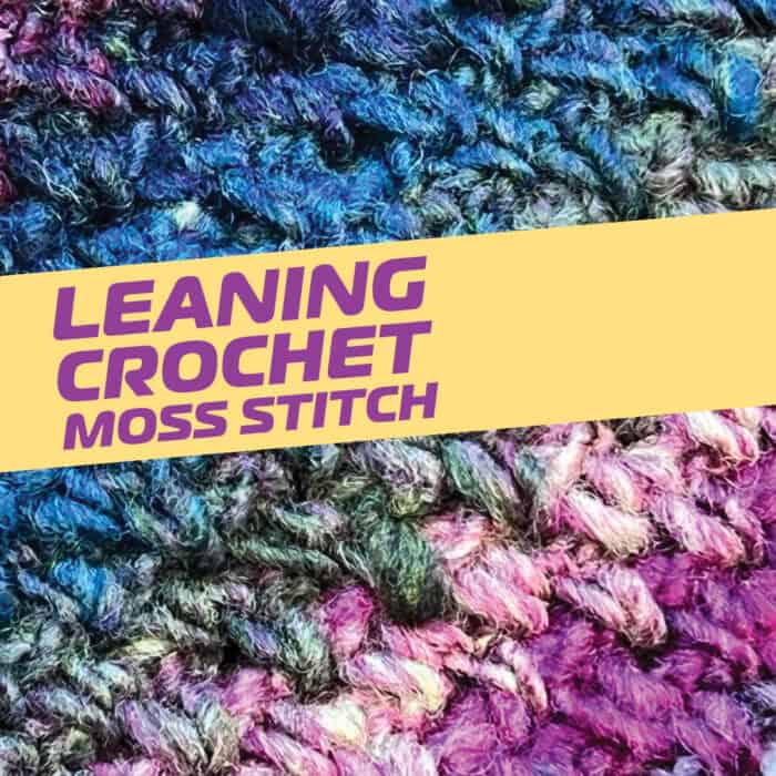 Crochet Leaning Moss Stitch