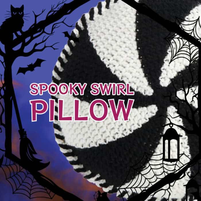 Dark Spooky Swirl Crochet Pillow Pattern