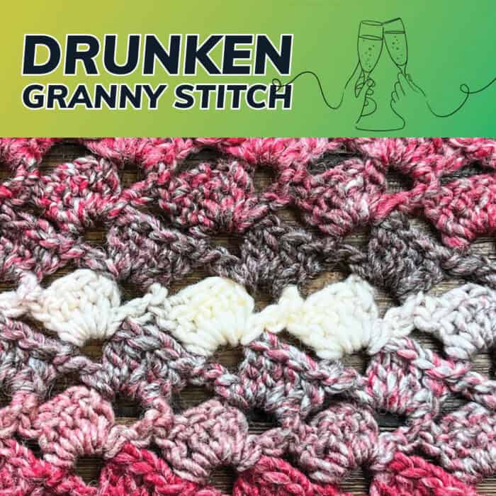 Drunken Crochet Granny Stitch Pattern