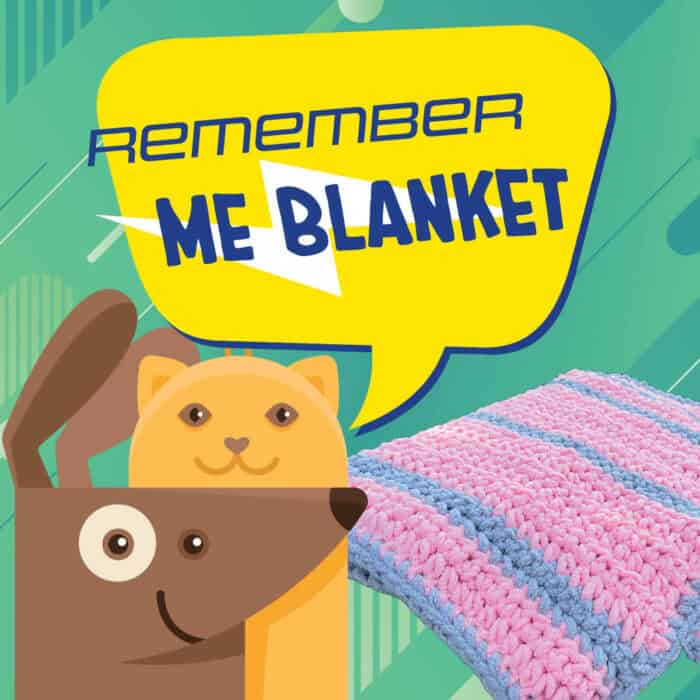 Remember Me Crochet Blanket for Animals for Loving Care