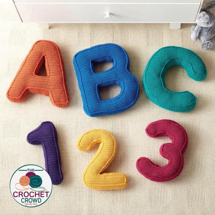 Crochet Alphabet and Letters Pillows