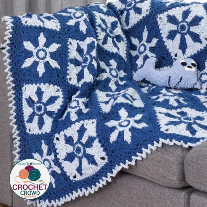 Crochet Flying Snowflakes Blanket Pattern