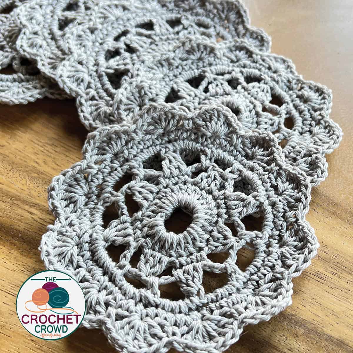 Crochet Cotton Thread Star Flower Pattern with Diagram and Tutorial