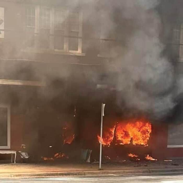 The Purple Peacock Fire in Kentville