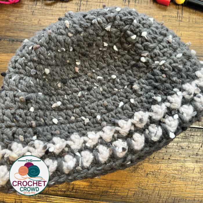 Crochet Coal Fleece Warm Adult Beanie Pattern