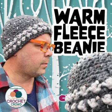 Crochet Fleece Warm Adult Beanie Pattern