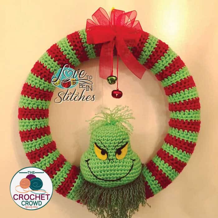 Crochet Grinch Wreath Pattern