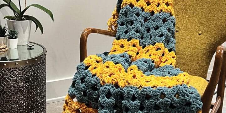 Crochet Housewarming Arcade Stitch Blanket