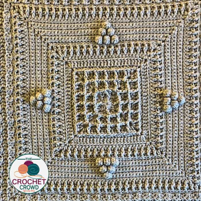 Crochet Inspired by Grace Center of Blanket Stitch Along