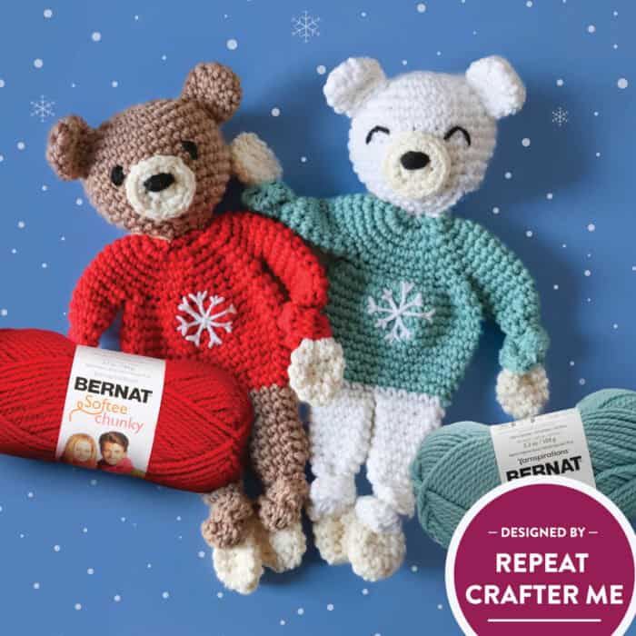 Crochet Knotted Bears Pattern Stitch Along