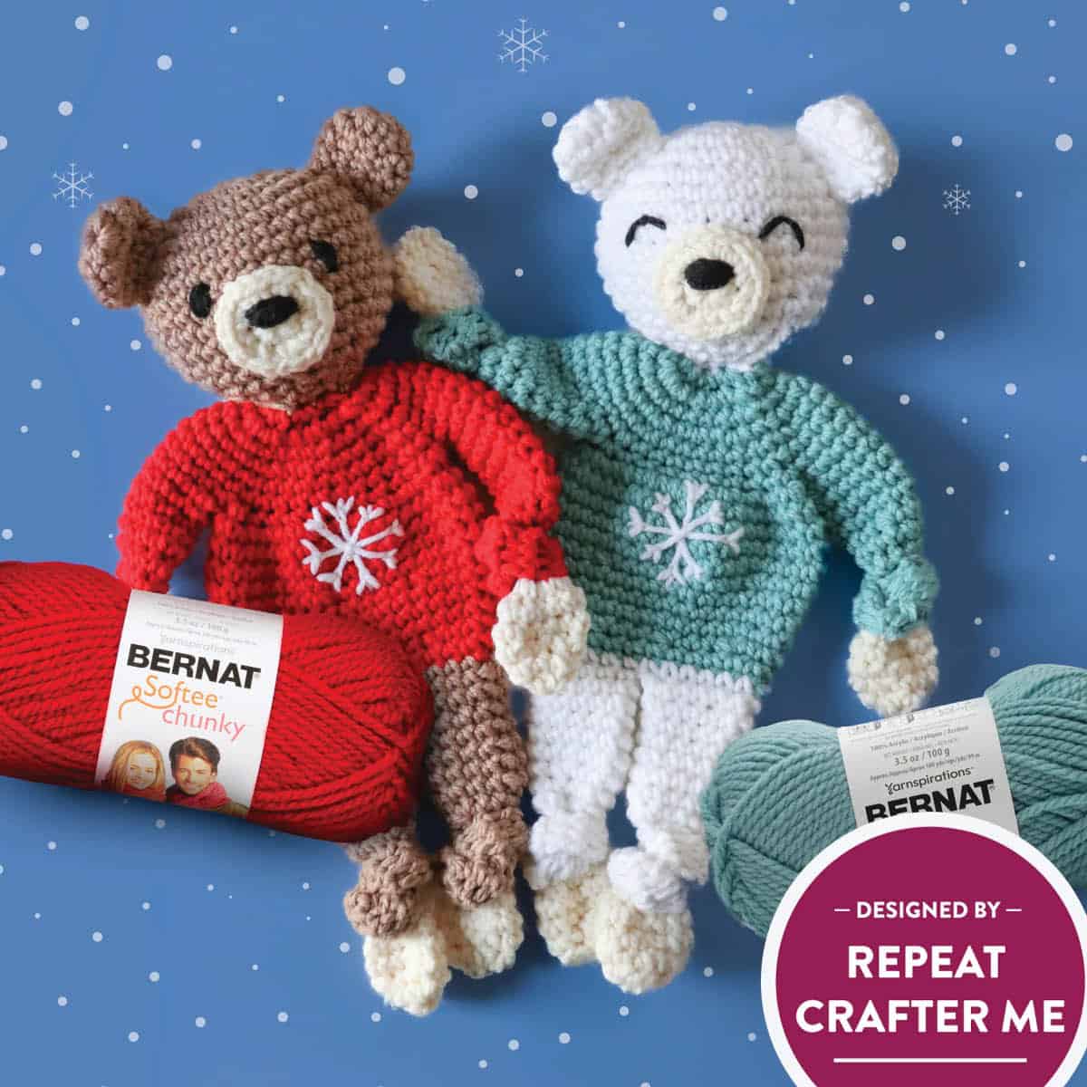 Crochet Knotted Bears Free Pattern with Stitch Along