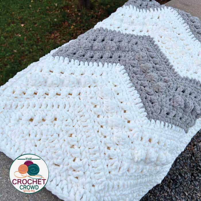 Crochet Marshmallow Blanket Up Close