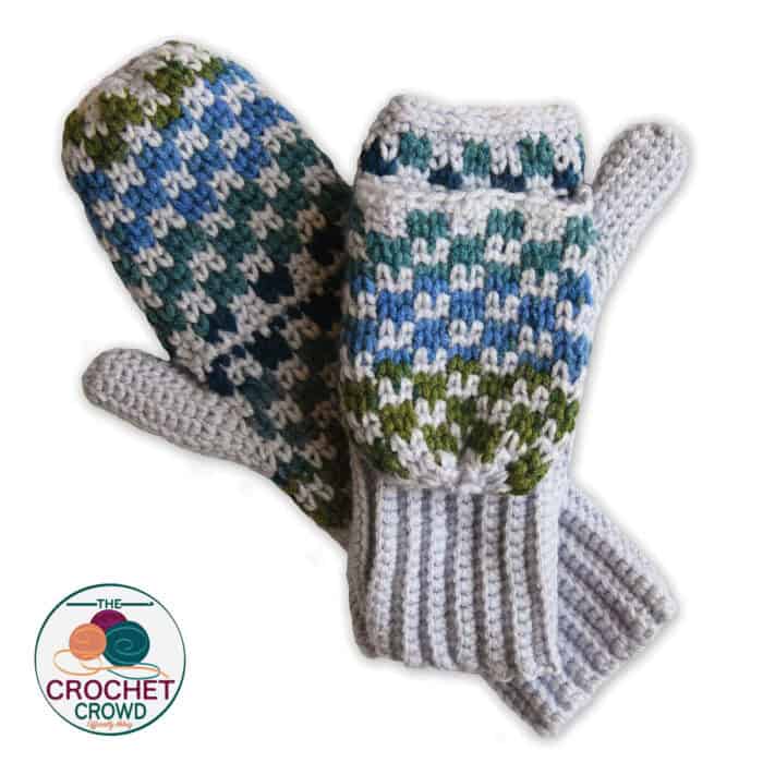 Crochet Split Single Crochet Fingerless Gloves