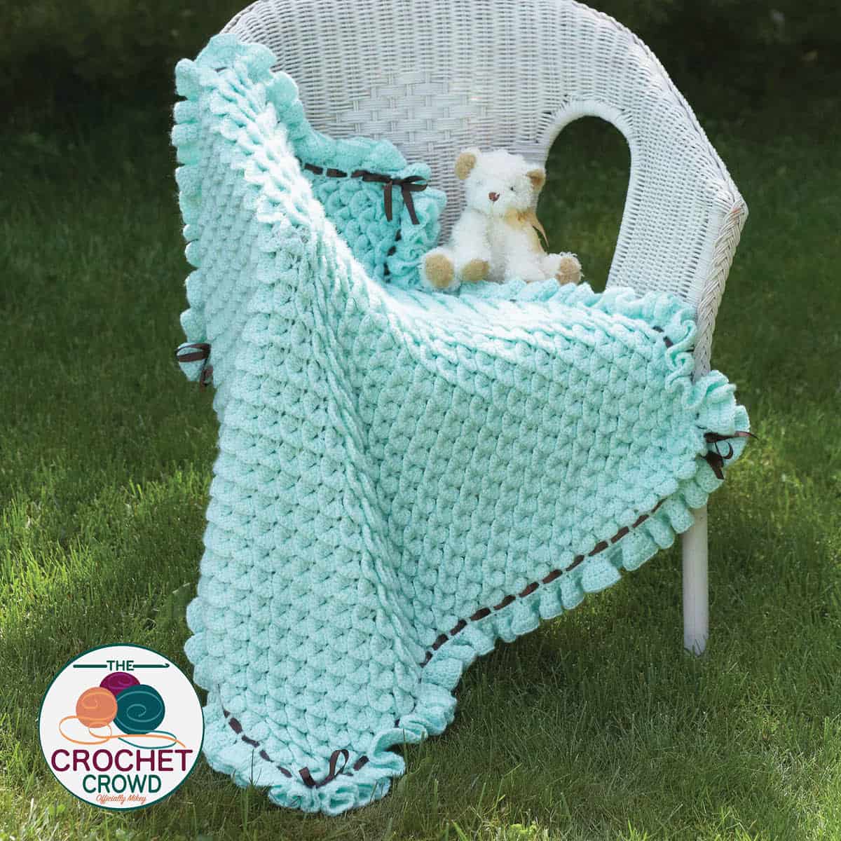 Crocodile Stitch Baby Blanket Pattern