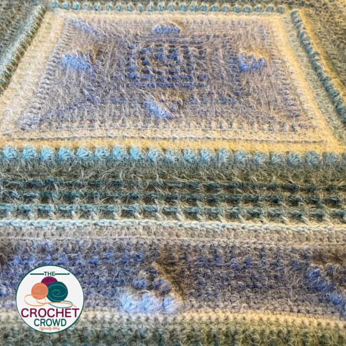 Inspired by Grace Crochet Blanket Bobbles on Caron Colorama Halo