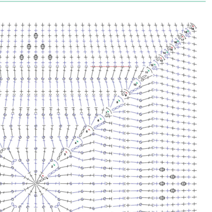 Repeating Connector Crochet Diagram Symbol