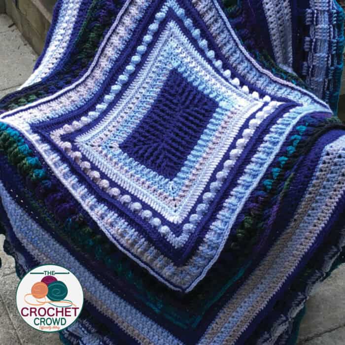 Crochet Extra Credit Free Pattern Study of Texture Blanket