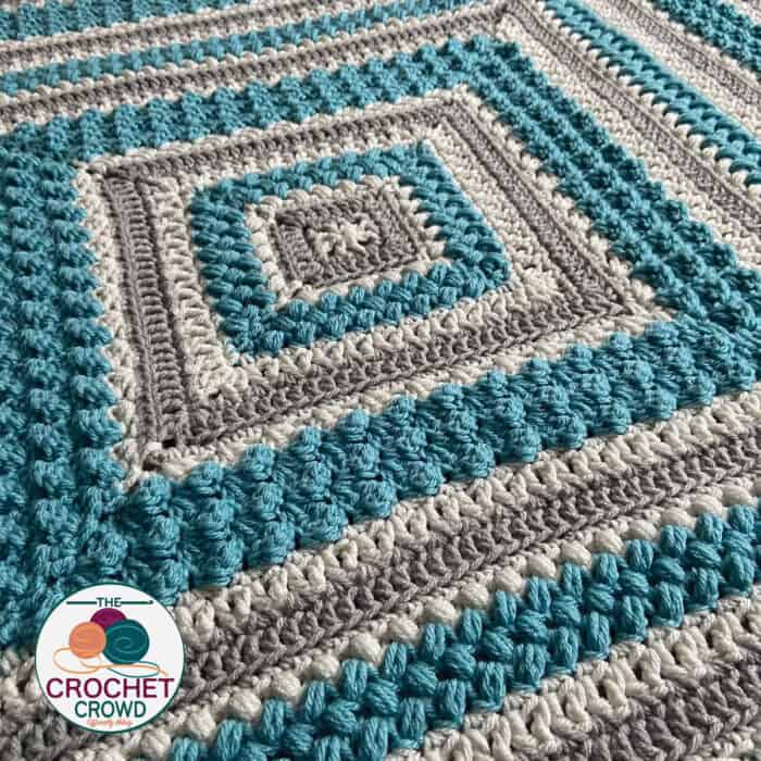 Crochet Framed Textures Blanket by Jeanne from Centre